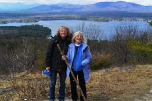 Blair and Esther on Province Mountain with Province Lake and Green Mountain in the background. 